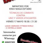 Seminario de técnicas de Krav Maga contra uno o varios atacantes